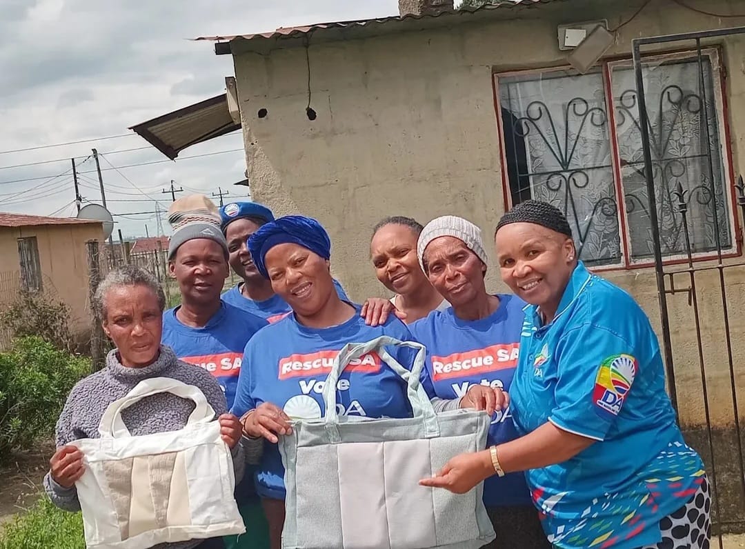 Amber's team working with the community in Howick