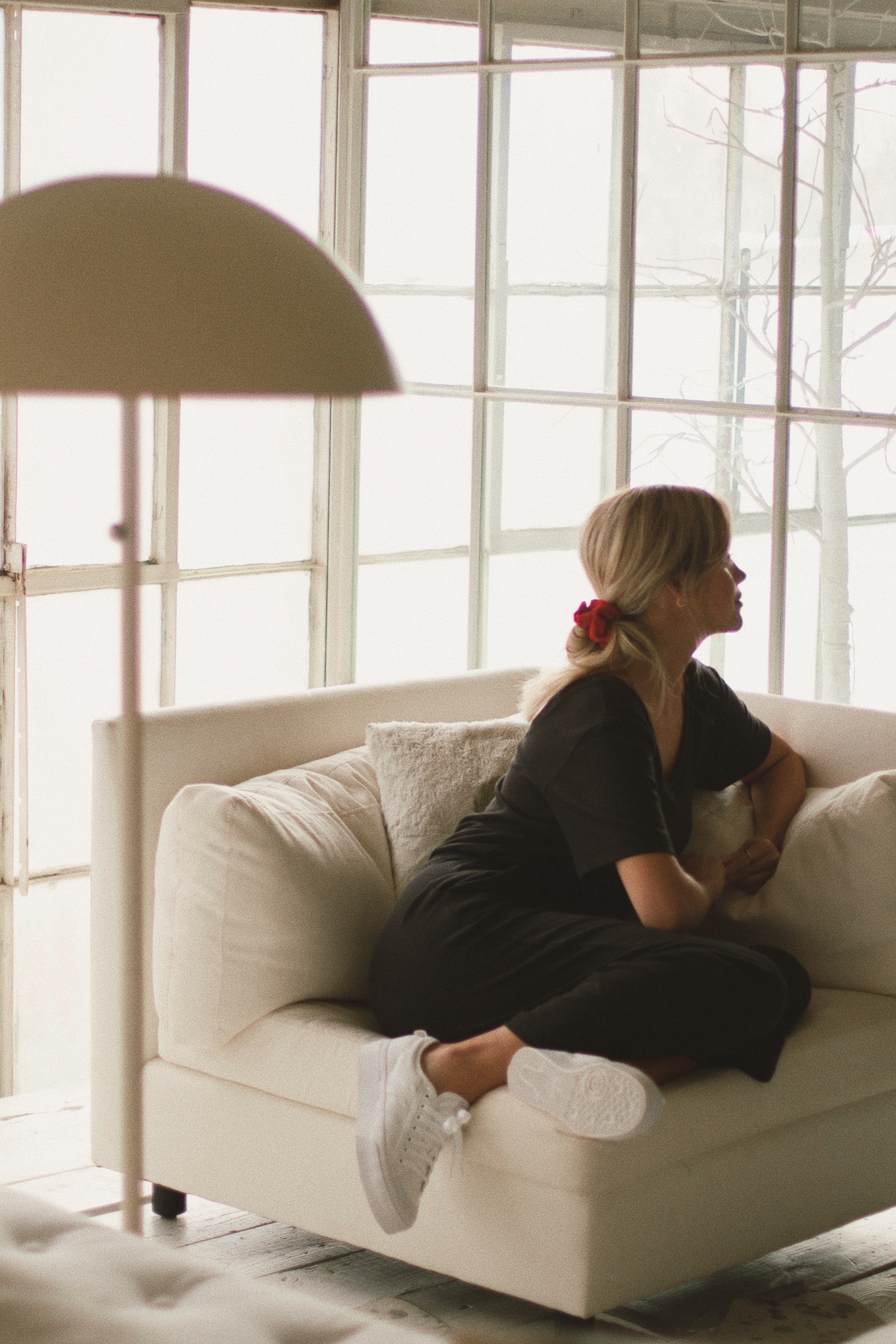 Cream upholstered sofa — lifestyle result