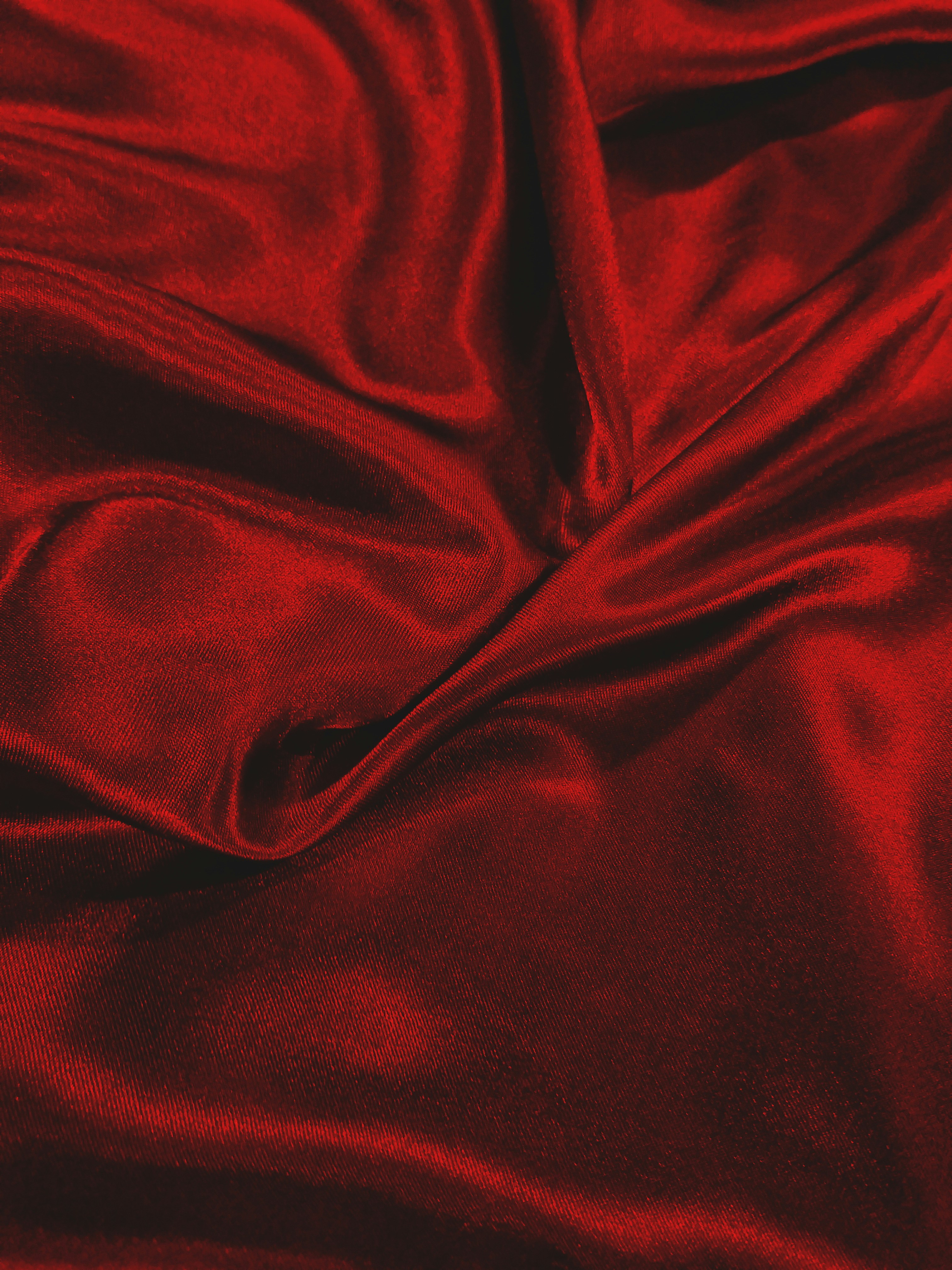 Rich red satin