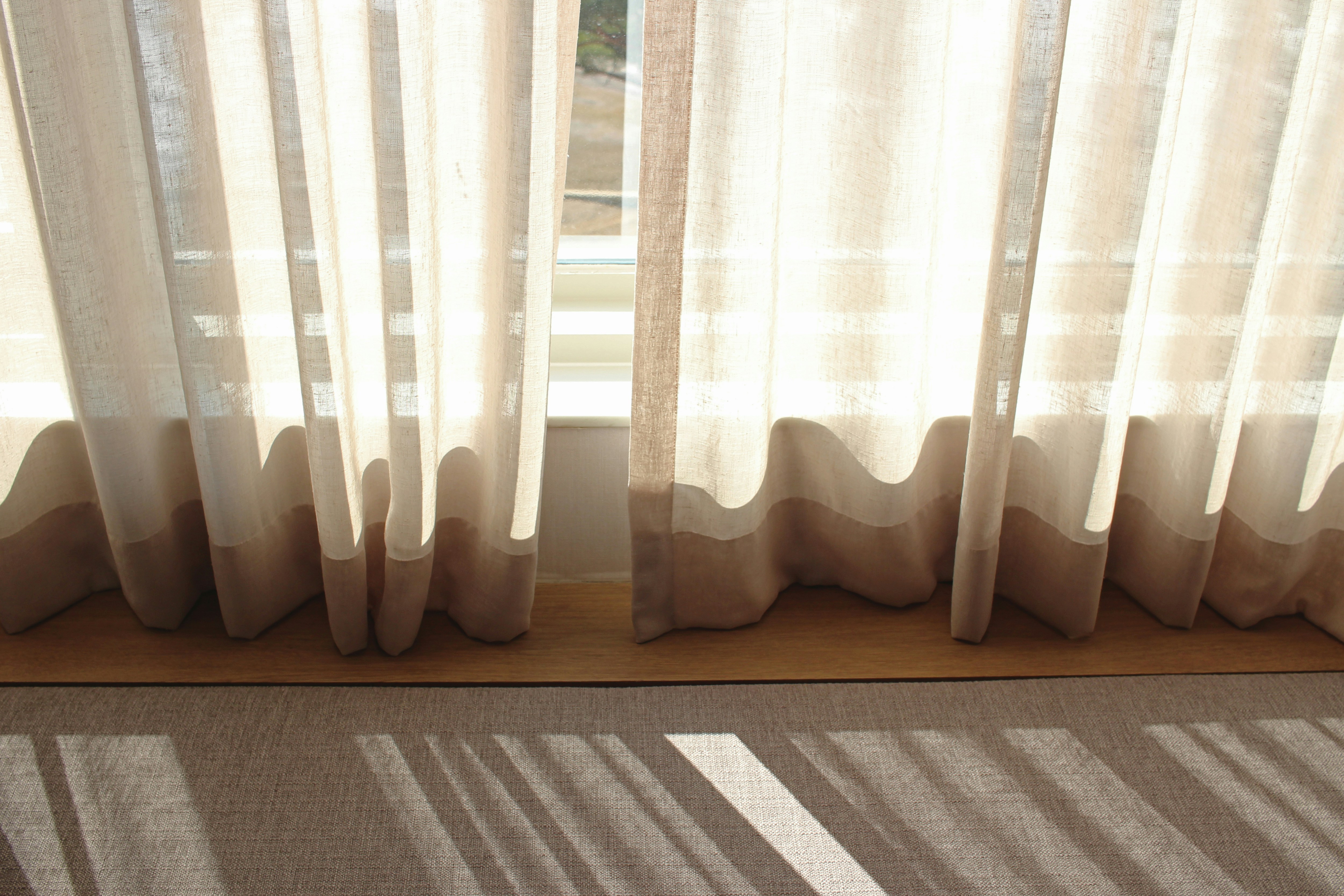 Sheer curtains installation
